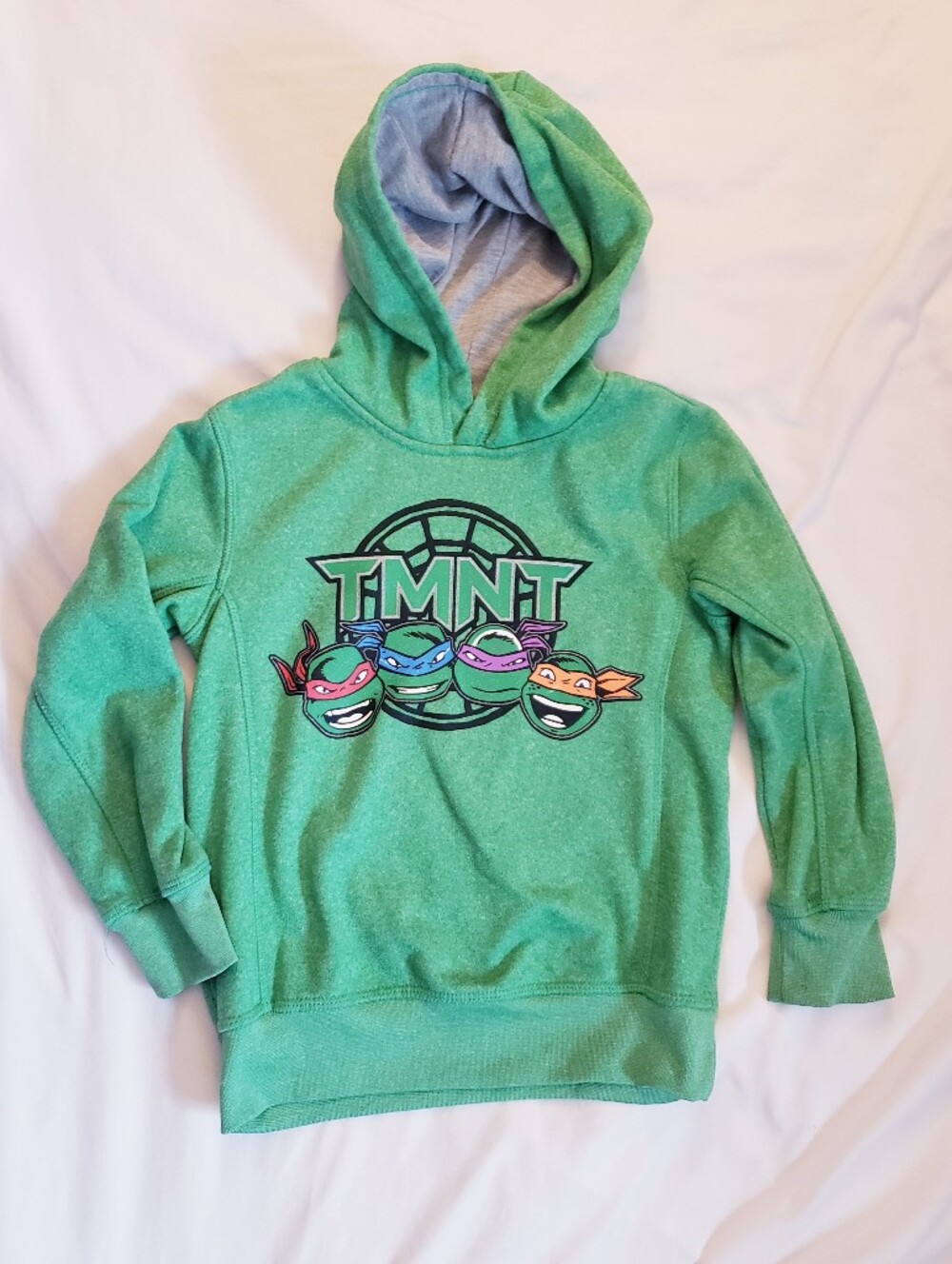 Boys 5/6 Green TMNT Teenage Mutant Ninja Turtles Hoodie